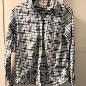 Burberry Blue Plaid womens Shirt